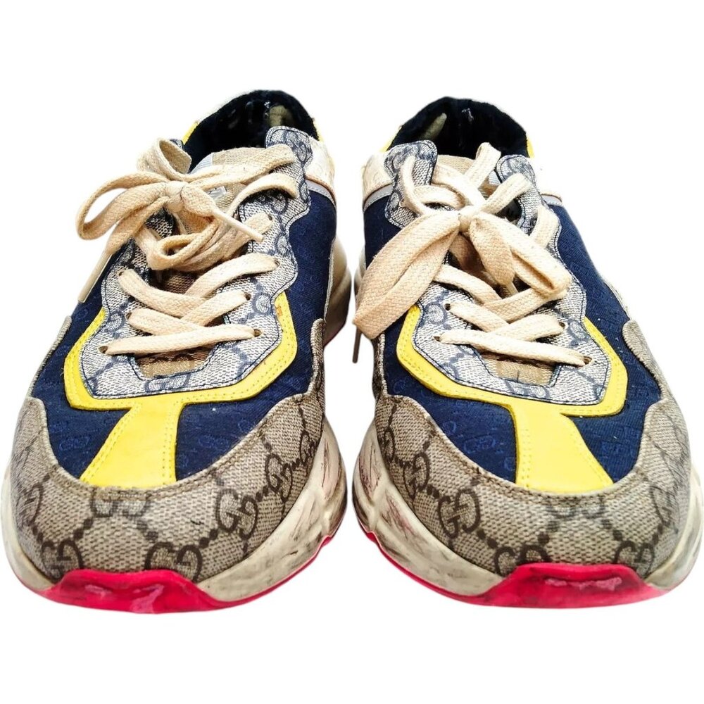163267AQ (G3) Gucci Shoe Sneakers Men Brown PVC